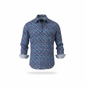 Robert Graham Mens Classic Fit Geometric Mosaic Print Cotton Button Down Shirt S